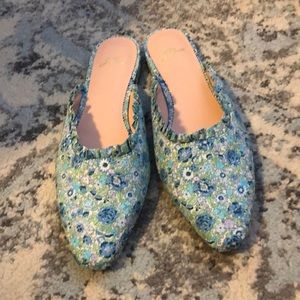 Jcrew Liberty Ruffle Mule NIB